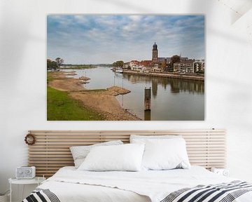 View of beautiful Deventer on the river IJssel by Meindert Marinus
