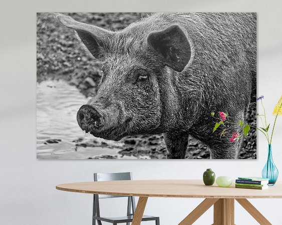 Example of the artwork in a room