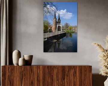 Oostpoort in Delft van Peter Bartelings