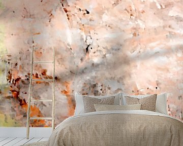 Wabi-Sabi Abstract in warme kleuren