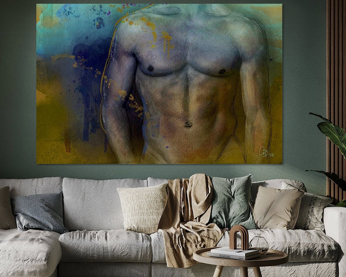 Example of the artwork in a room