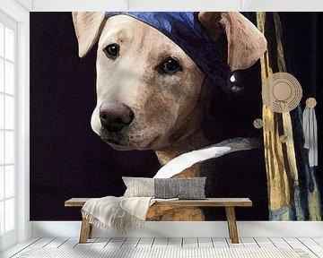 The bitch with the pearl earring by Mad Dog Art