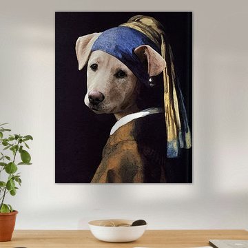 The bitch with the pearl earring by Mad Dog Art
