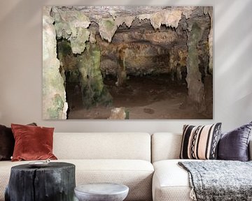 Caves with stalagmites and stalactites. by Silvia Weenink