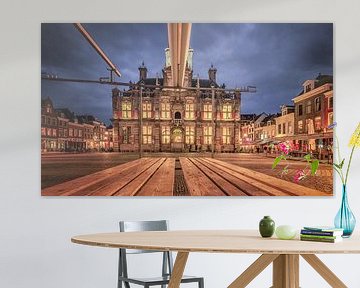 Het stadhuis van Delft, in de Nederlandse provincie Zuid-Holland van Bas Meelker