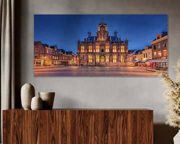 L'hôtel de ville de Delft, dans la province néerlandaise de la Hollande méridionale, se dresse sur Bas Meelker