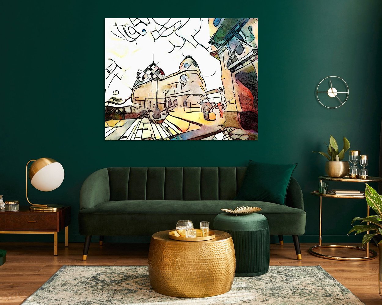 Example of the artwork in a room