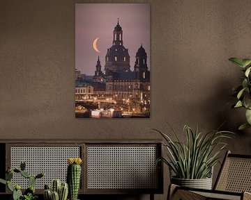 Mondaufgang in Dresden