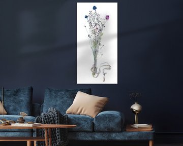 Getrockneter Blumenstrauß mit Nigella von jowan iven