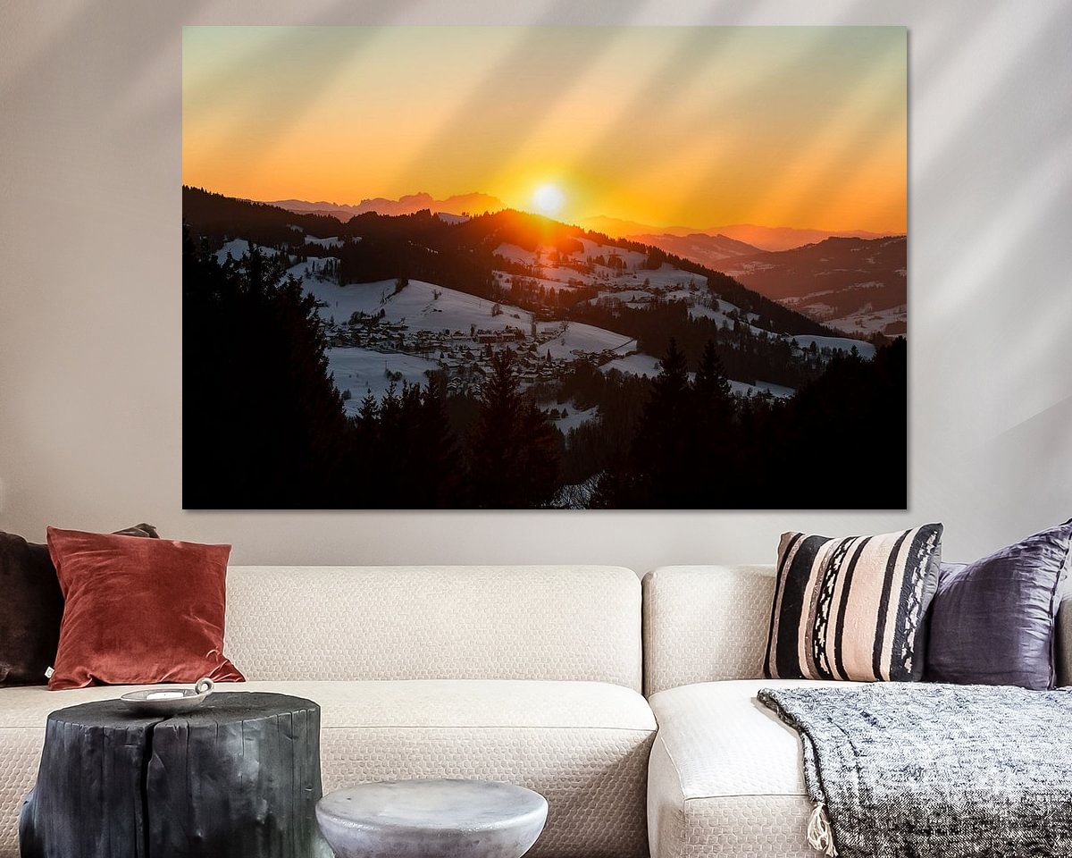 Example of the artwork in a room