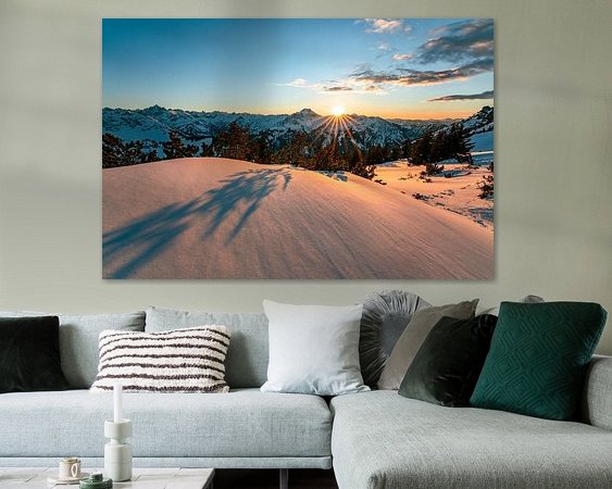 Example of the artwork in a room