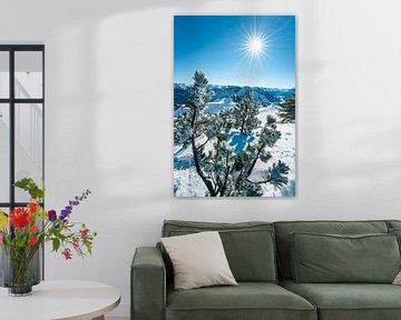 Vue hivernale sur la vallée du Lech sur Leo Schindzielorz