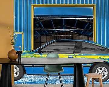 Opel Monza in blauw en geel van aRi F. Huber