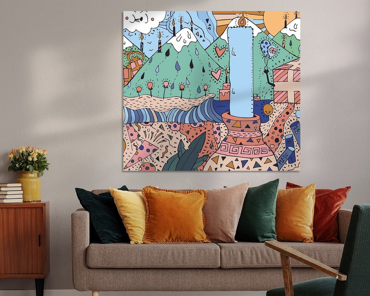 Example of the artwork in a room