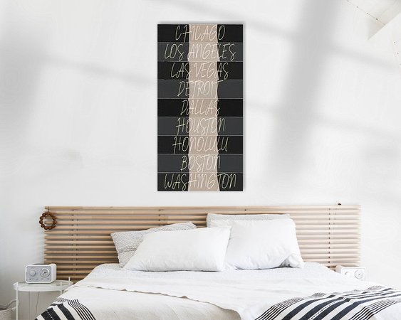 Example of the artwork in a room