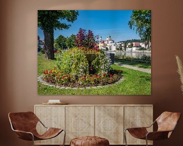 Vue sur la ville des trois fleuves Passau en Bavière sur Animaflora PicsStock