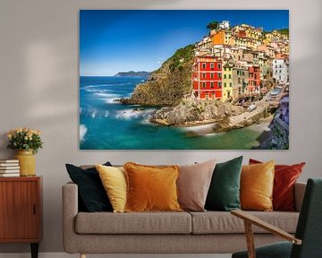 Riomaggiore dans les Cinque Terre en Italie. sur Voss Fine Art Fotografie