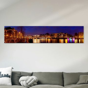 Panorama Magere Brug te Amsterdam van Anton de Zeeuw