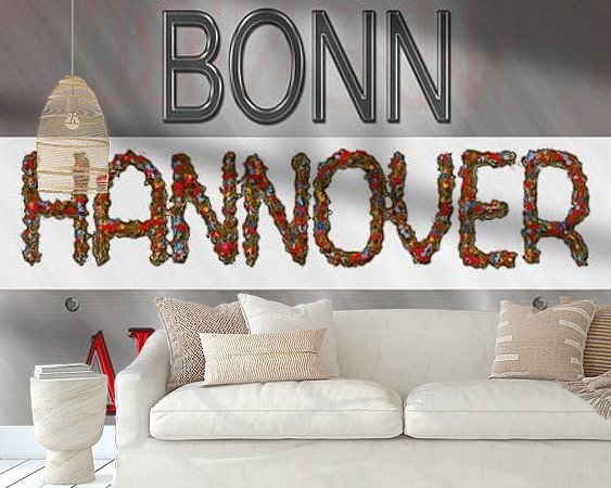 Example of the artwork in a room