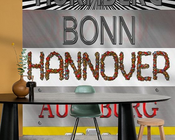 Example of the artwork in a room