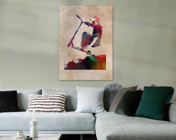 Example of the artwork in a room
