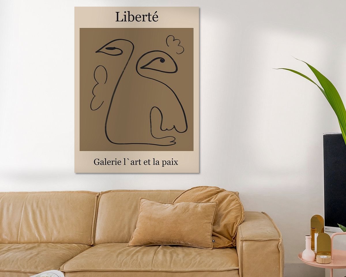 Example of the artwork in a room