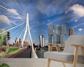 Erasmusbrug en De Rotterdam van Anton de Zeeuw