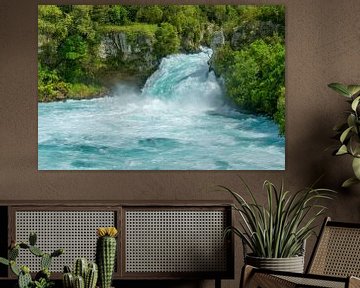 Huka watervallen in Nieuw Zeeland van Achim Prill
