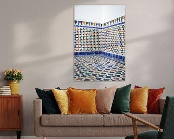 Kleurrijke tegelmuur | Marrakesh Marokko | Arabisch paleis
