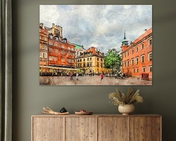 Warsaw watercolor art #warsaw by JBJart Justyna Jaszke