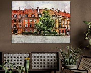 Warsaw watercolor art #warsaw