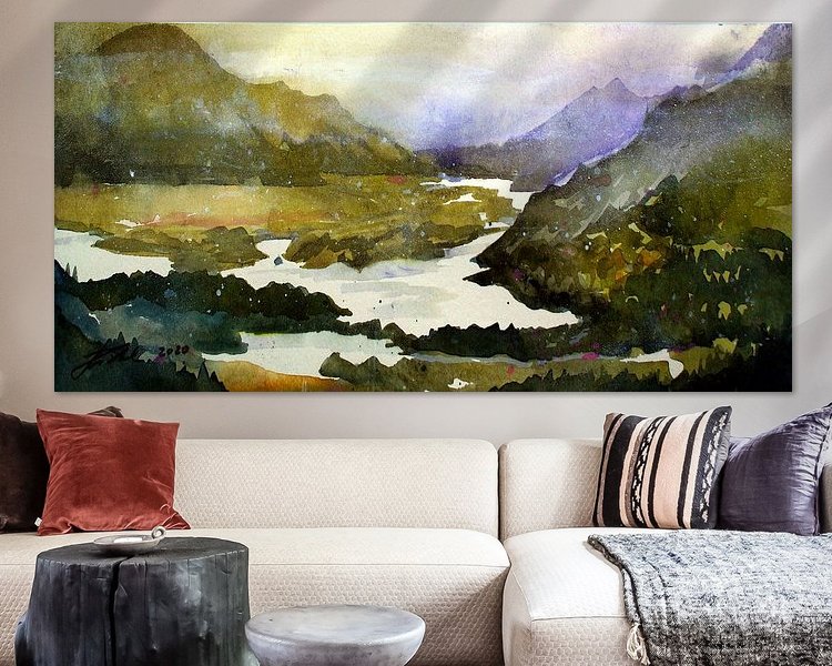 Example of the artwork in a room