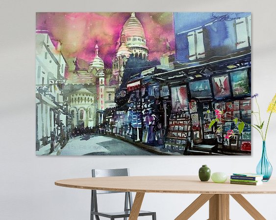 Example of the artwork in a room