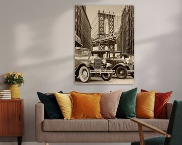 The Ford Model A oldtimers in New York City - 1 of 2 by Martin Bergsma