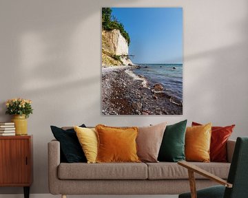 Chalk cliffs on the coast of the Baltic Sea on the island of Rügen by Rico Ködder