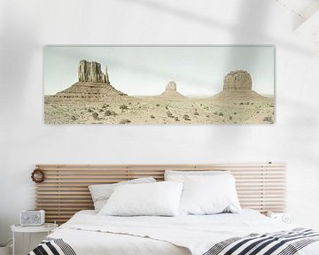 Fascinerend Monument Valley | Vintage Panorama van Melanie Viola