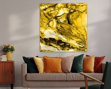 Vein of rock in yellow