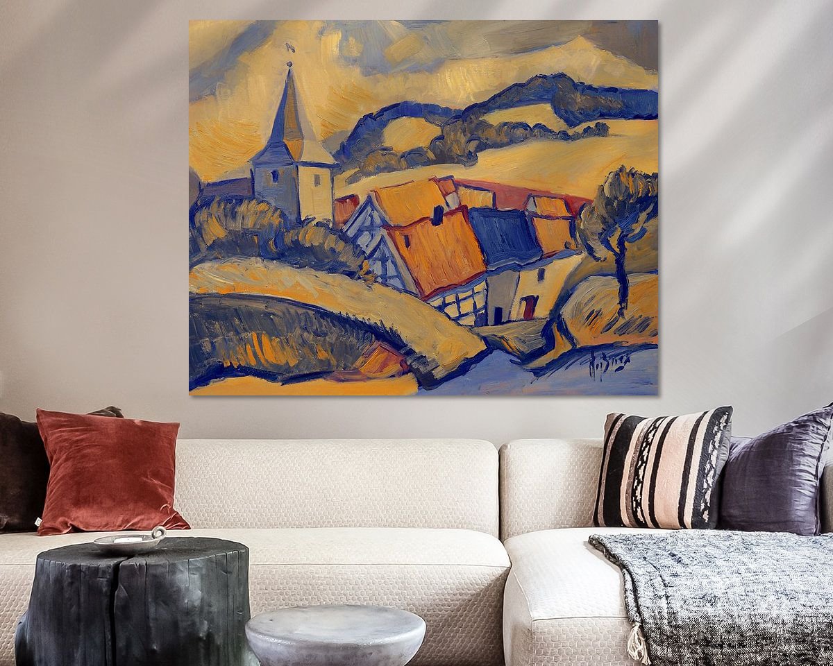 Example of the artwork in a room