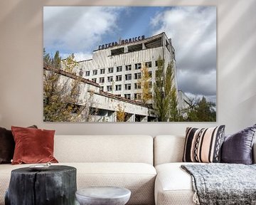 Het hotel van Pripyat vlakbij Chernobyl