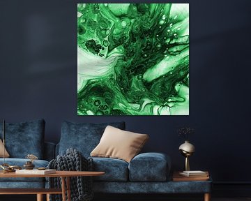 The wave in green by KW Malerei