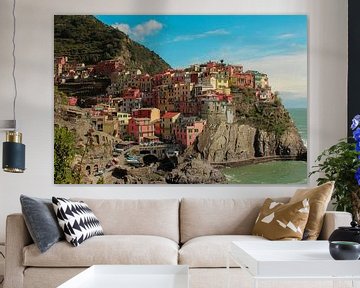 Schöne Aussicht in Manarola, Cinque Terre, Italien von Shania Lam