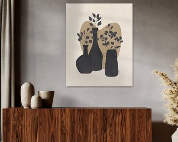 Minimalistisch stilleven met eucalyptus van Tanja Udelhofen