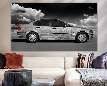BMW 3er Typ E46 Art Car in grey colours