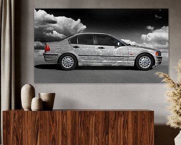 BMW 3 Reeks Type E46 Kunstauto in grijze kleuren van aRi F. Huber