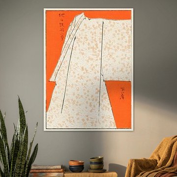 Japanese kimono by Watanabe Seitei.Japanese art. Ukiyo-e. by Dina Dankers