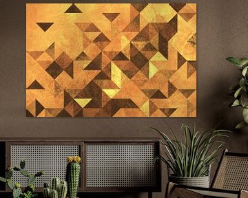 Geometric Mosaic no. 2 Yellow by Adriano Oliveira