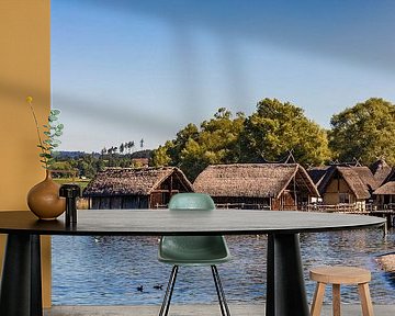 Lake Dwelling Museum Unteruhldingen at Lake Constance by Werner Dieterich