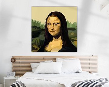 Mona Lisa moderne sur Kirtah Designs