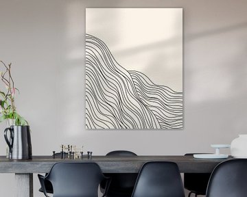 Mountains in black lines by Studio Miloa