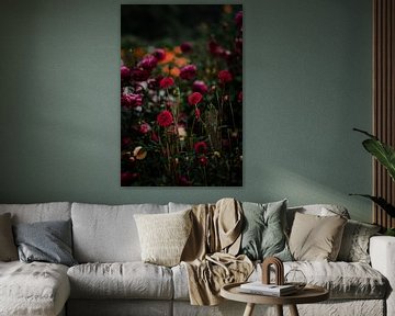 Impression d'art de fleurs de jardin sur Anouk Strijbos